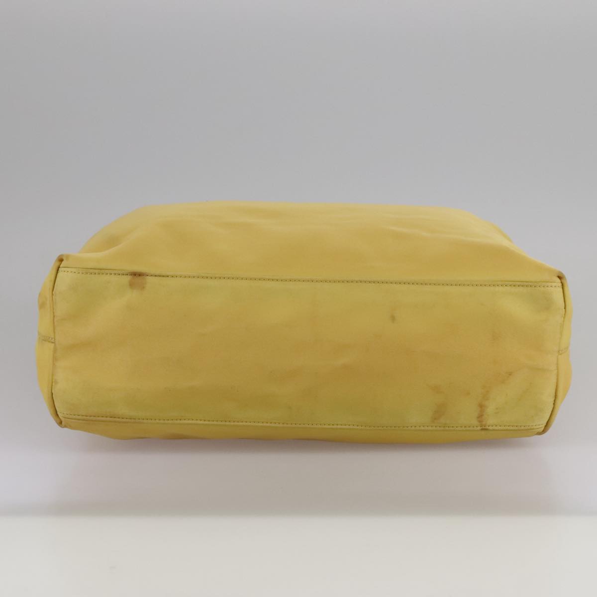Prada Re-Nylon Yellow Metal Handbag (Pre-Owned)