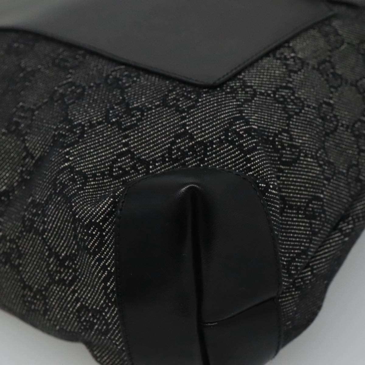 Gucci Gg Canvas Black Canvas Tote Bag (Pre-Owned)