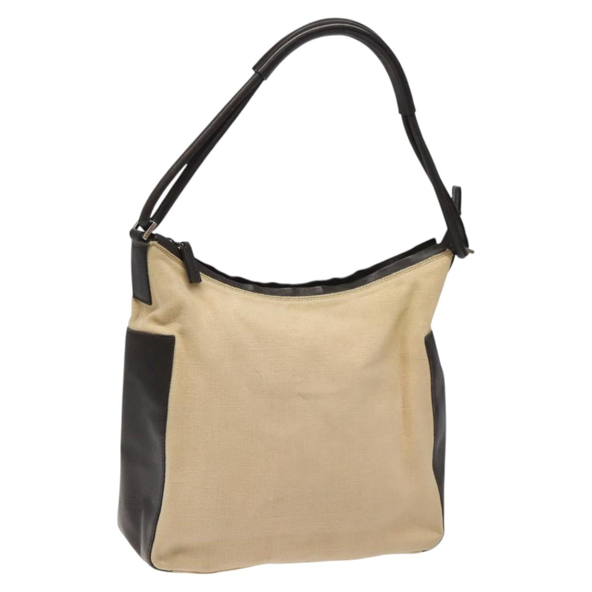 Gucci Beige Canvas Tote Bag (Pre-Owned)