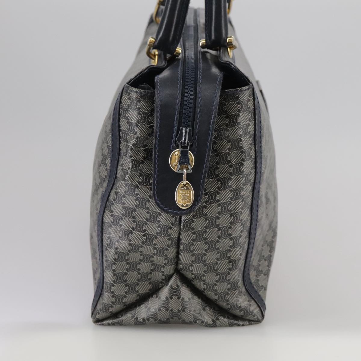 Céline Macadam Navy Canvas Handbag (Pre-Owned)