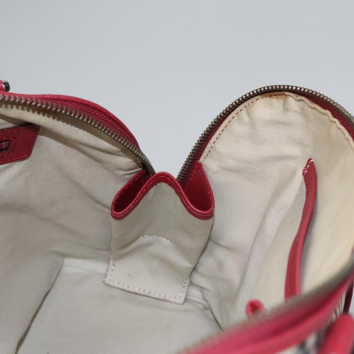 Burberry Nova Check Beige Canvas Handbag (Pre-Owned)