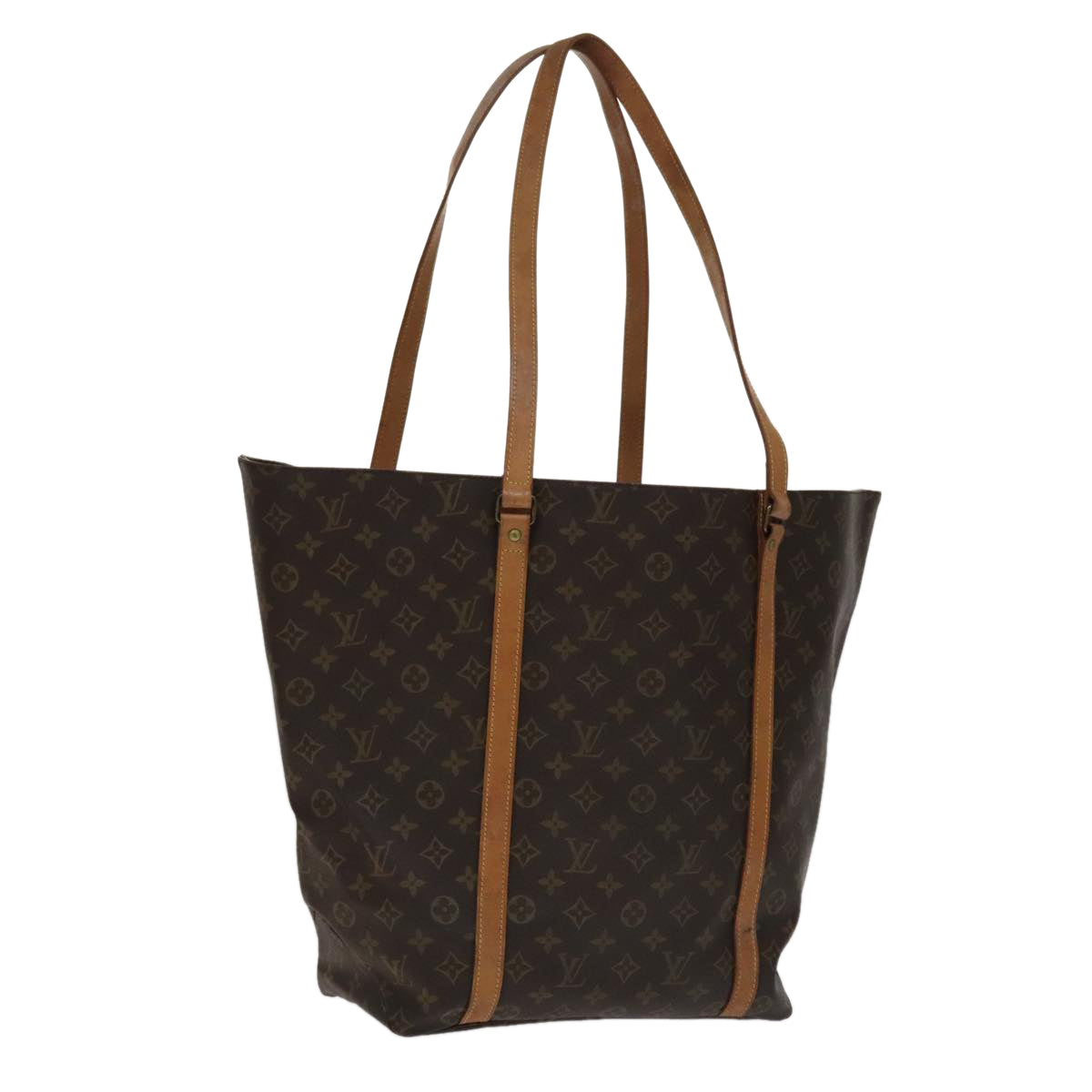 Louis Vuitton Shopping Brown Canvas Tote Bag (Pre-Owned)