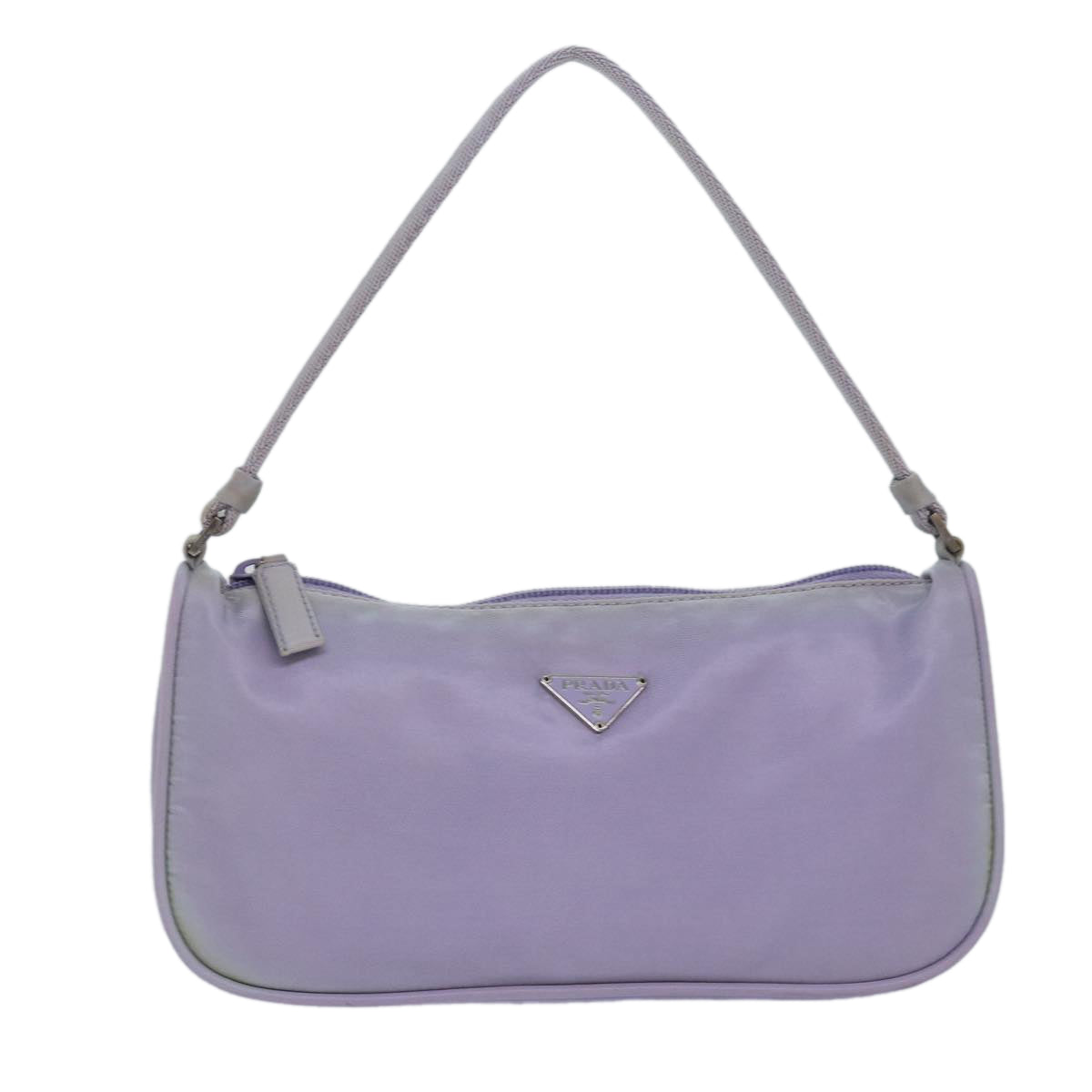 Prada Tessuto Purple Leather Clutch Bag (Pre-Owned)