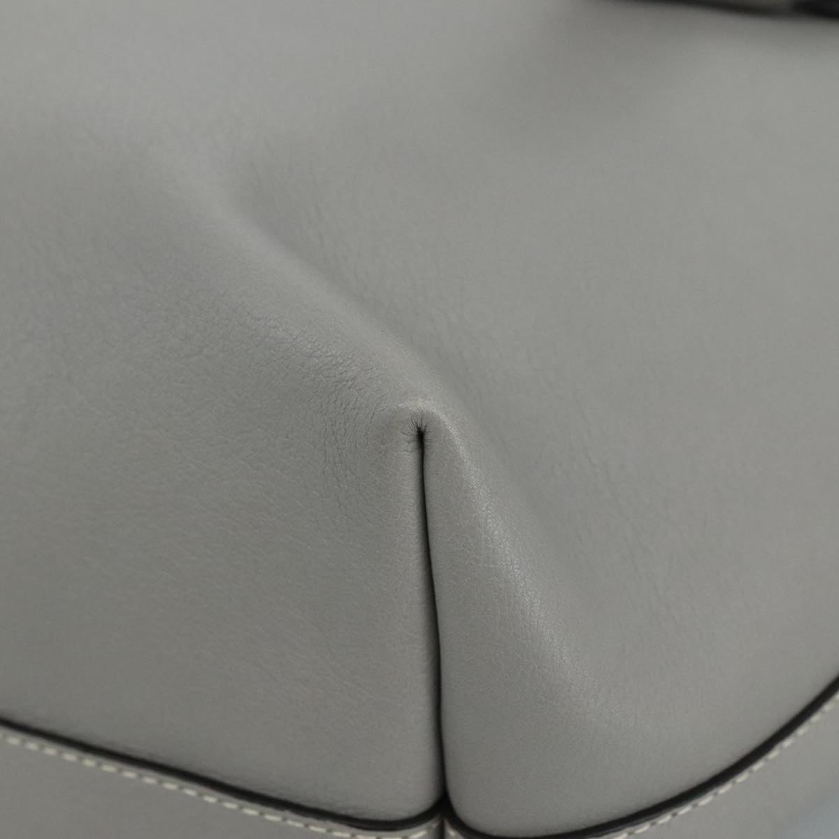 Chloé Darryl Grey Leather Tote Bag (Pre-Owned)