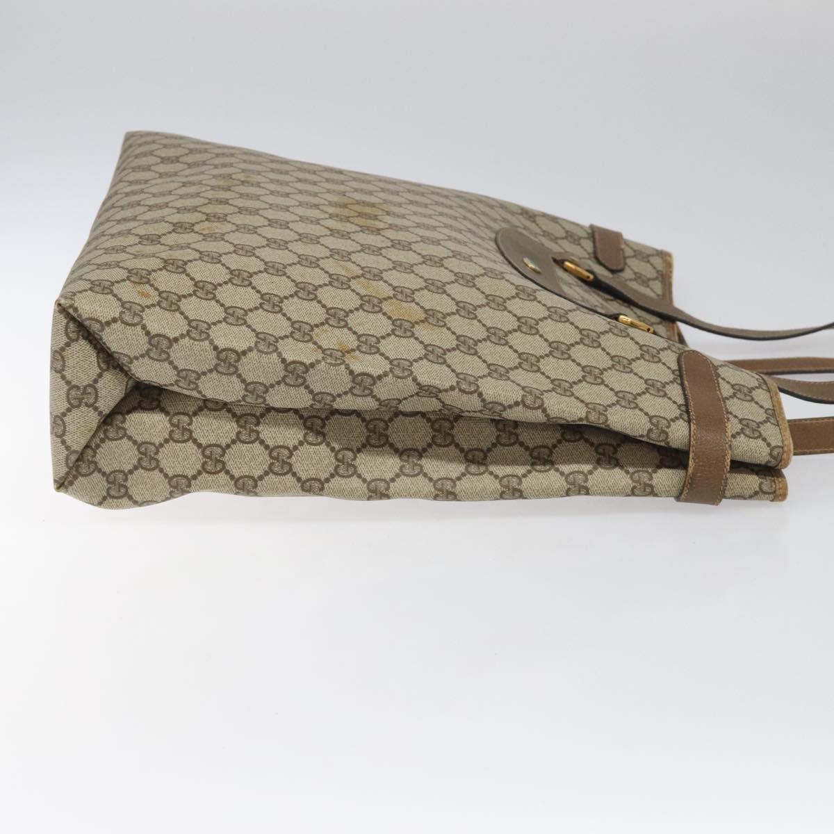 Gucci Gg Canvas Beige Canvas Tote Bag (Pre-Owned)