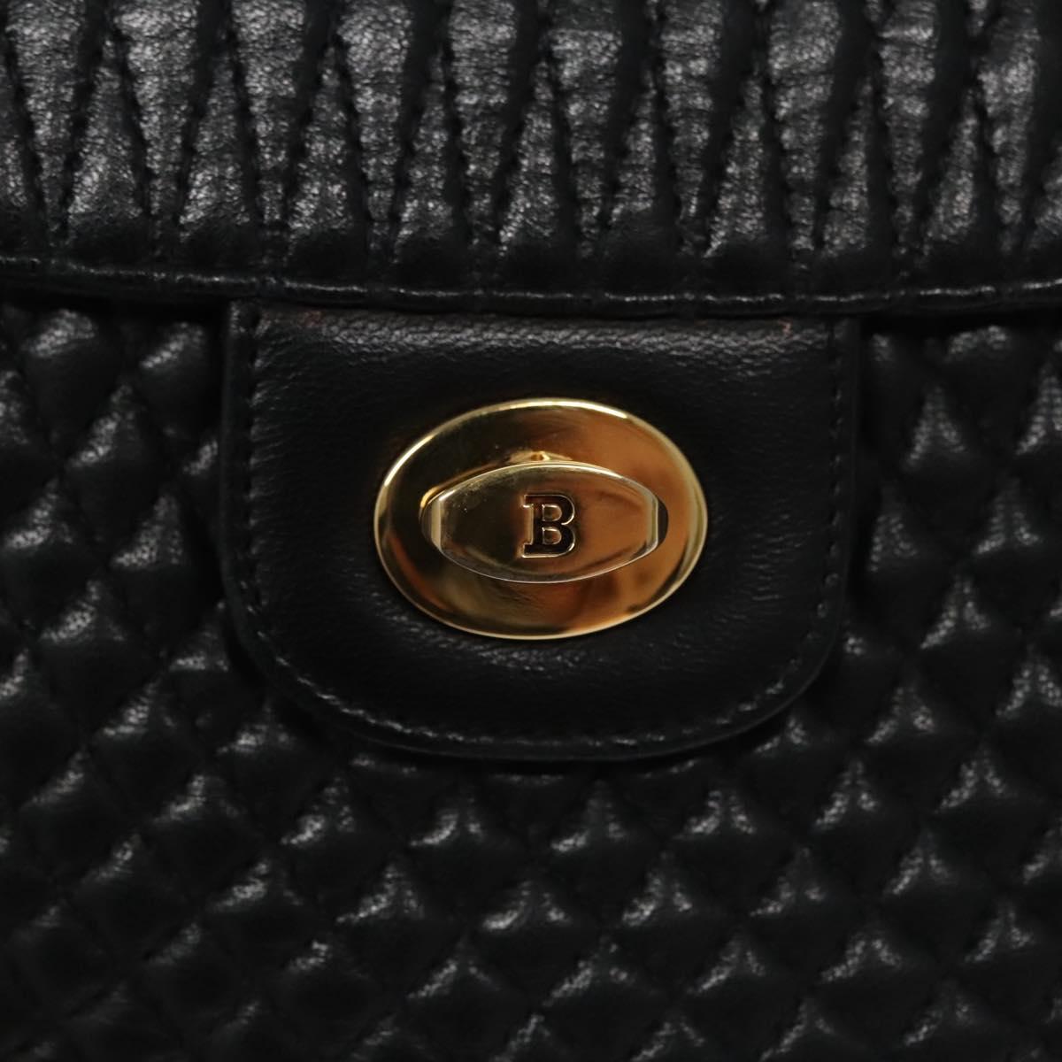 Bally Black Leather Shoulder Bag (Pre-Owned)