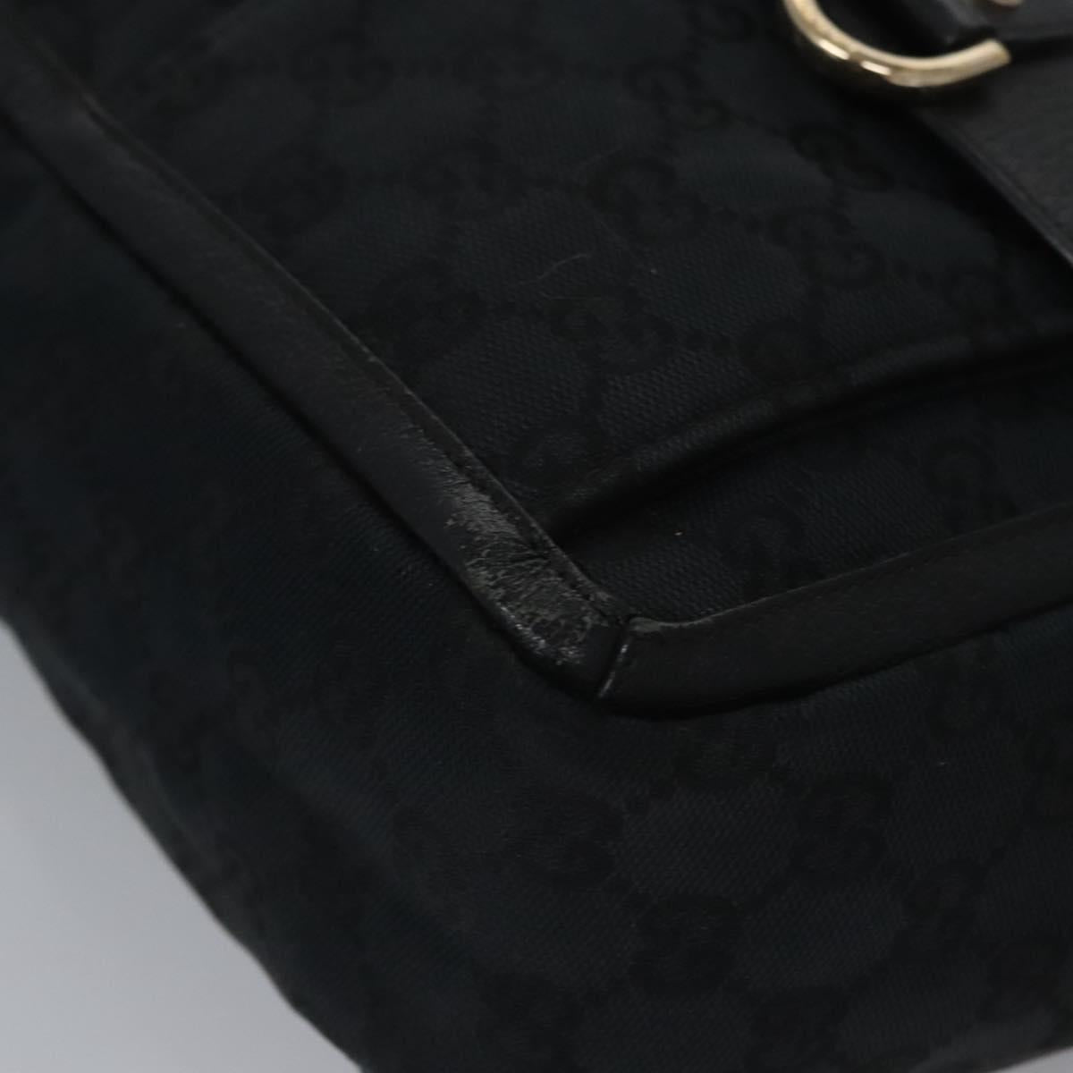 Gucci Abbey Black Canvas Tote Bag (Pre-Owned)