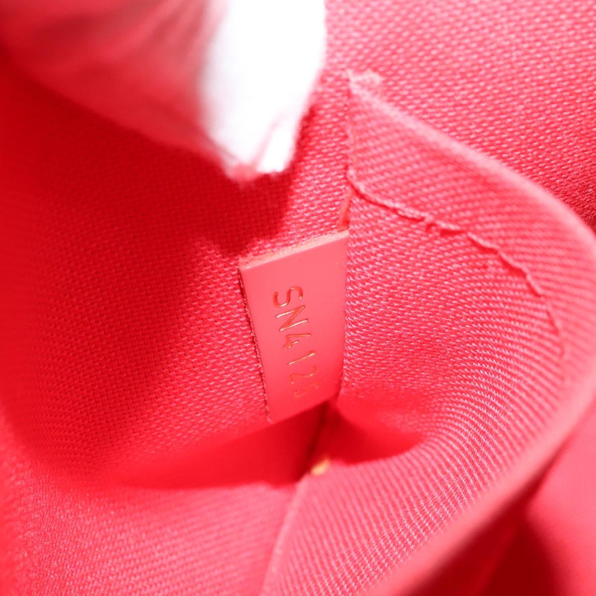 Louis Vuitton Alma Bb Red Canvas Handbag (Pre-Owned)