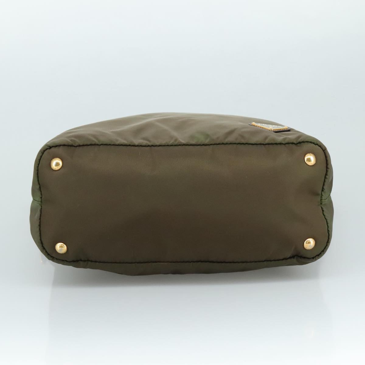 Prada Tessuto Khaki Synthetic Tote Bag (Pre-Owned)
