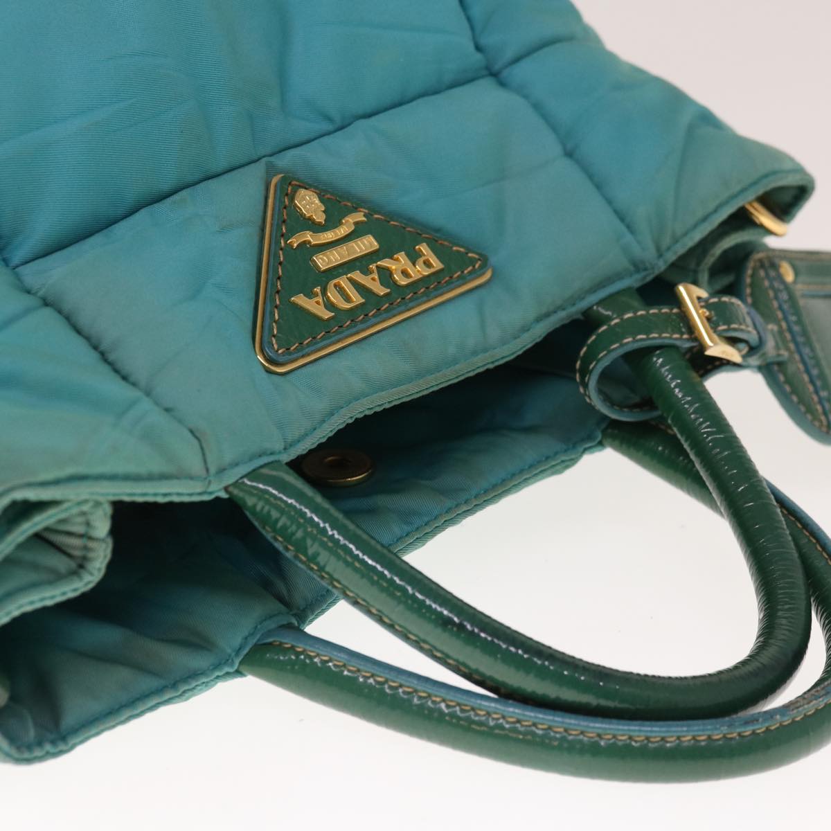 Prada Blue Synthetic Handbag (Pre-Owned)