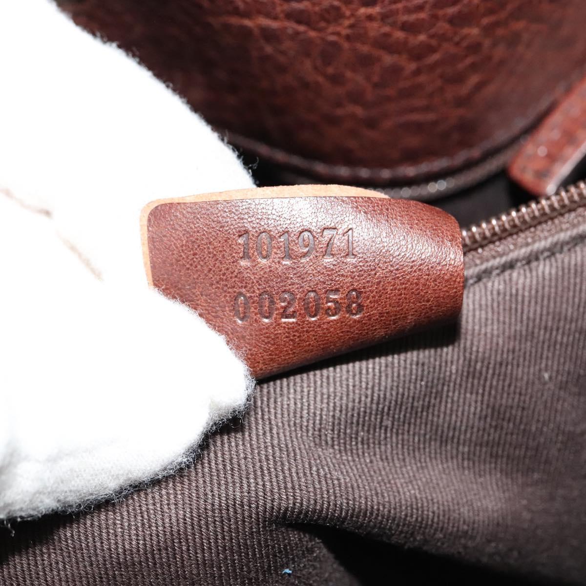 Gucci Horsebit Brown Canvas Tote Bag (Pre-Owned)