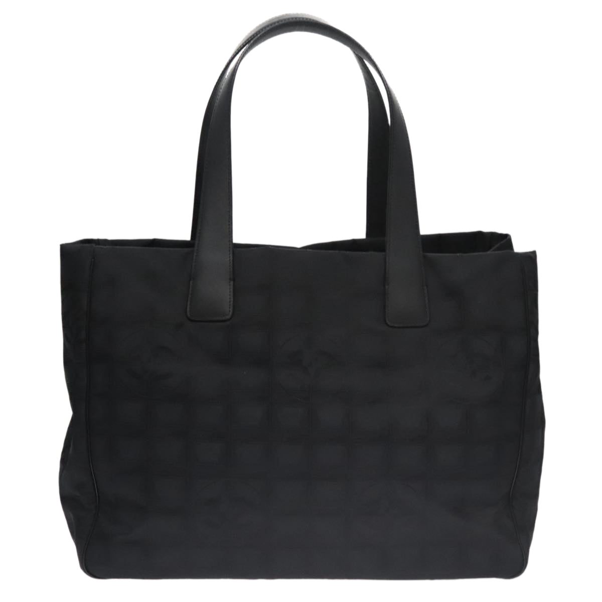 Chanel Travel Line Black Synthetic Tote Bag (Pre-Owned)