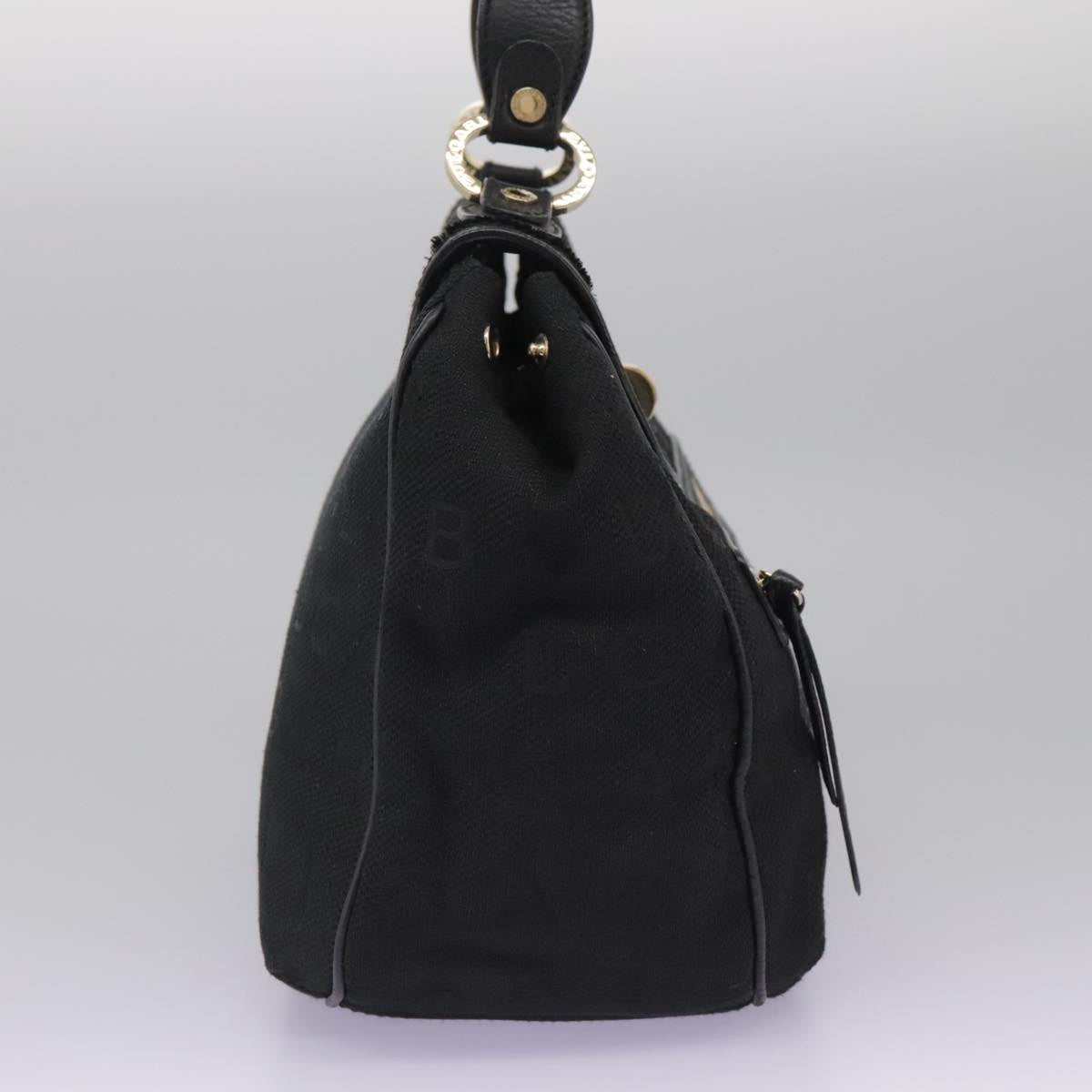 Bulgari Black Canvas Handbag (Pre-Owned)