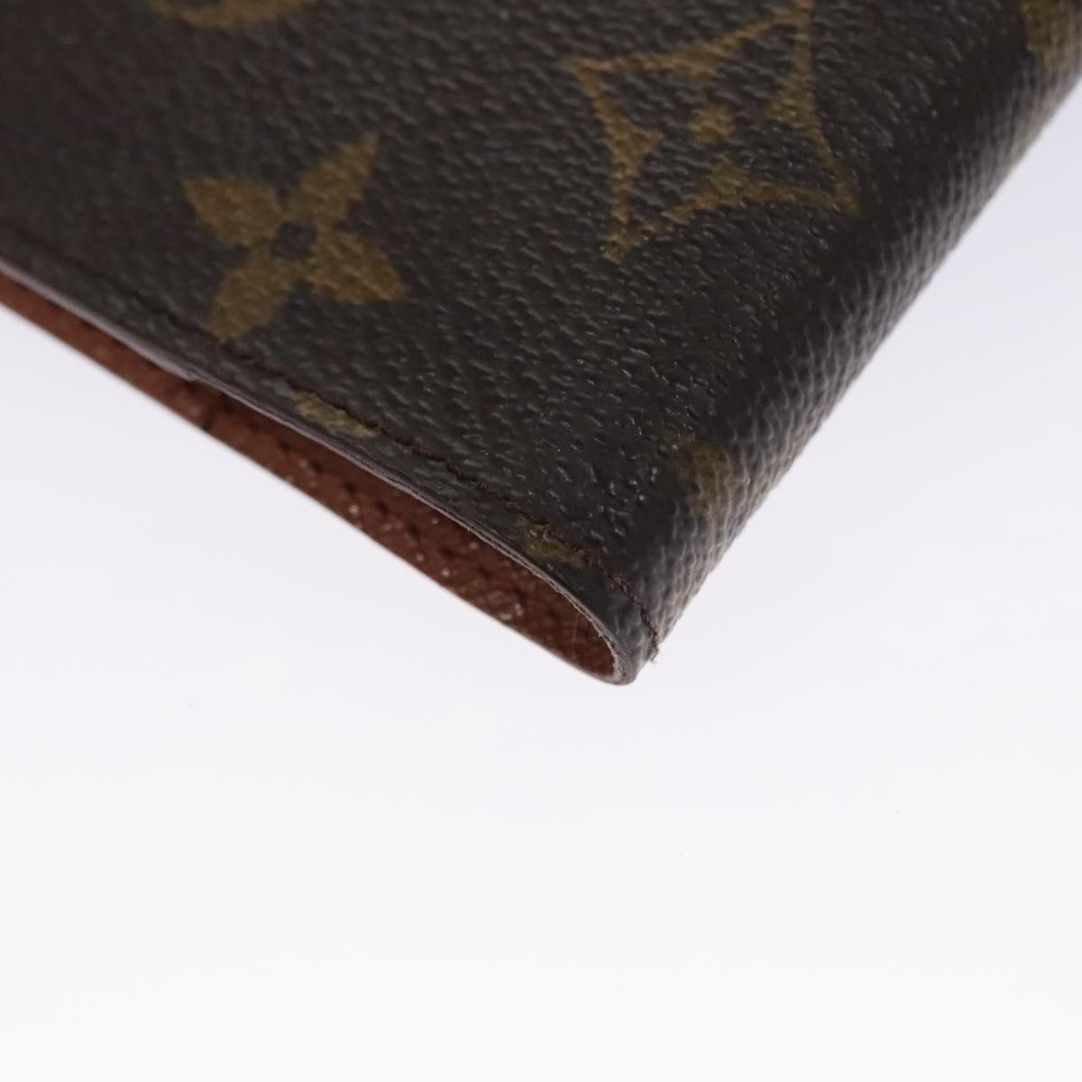 Louis Vuitton Couverture Agenda Fonctionnel Pm Brown Canvas Wallet (Pre-Owned)