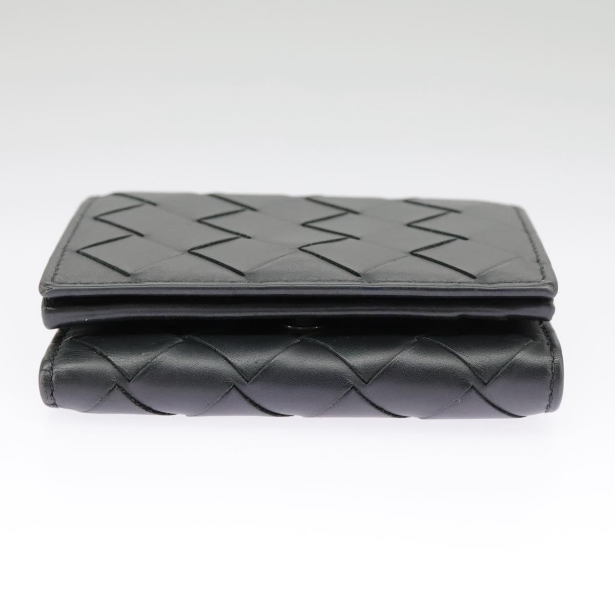 Bottega Veneta Intrecciato Black Leather Wallet (Pre-Owned)