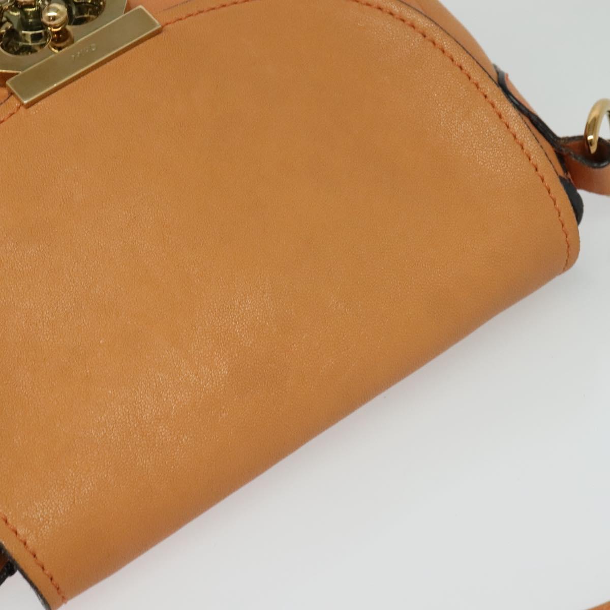 Chloé Elsie Beige Leather Shoulder Bag (Pre-Owned)
