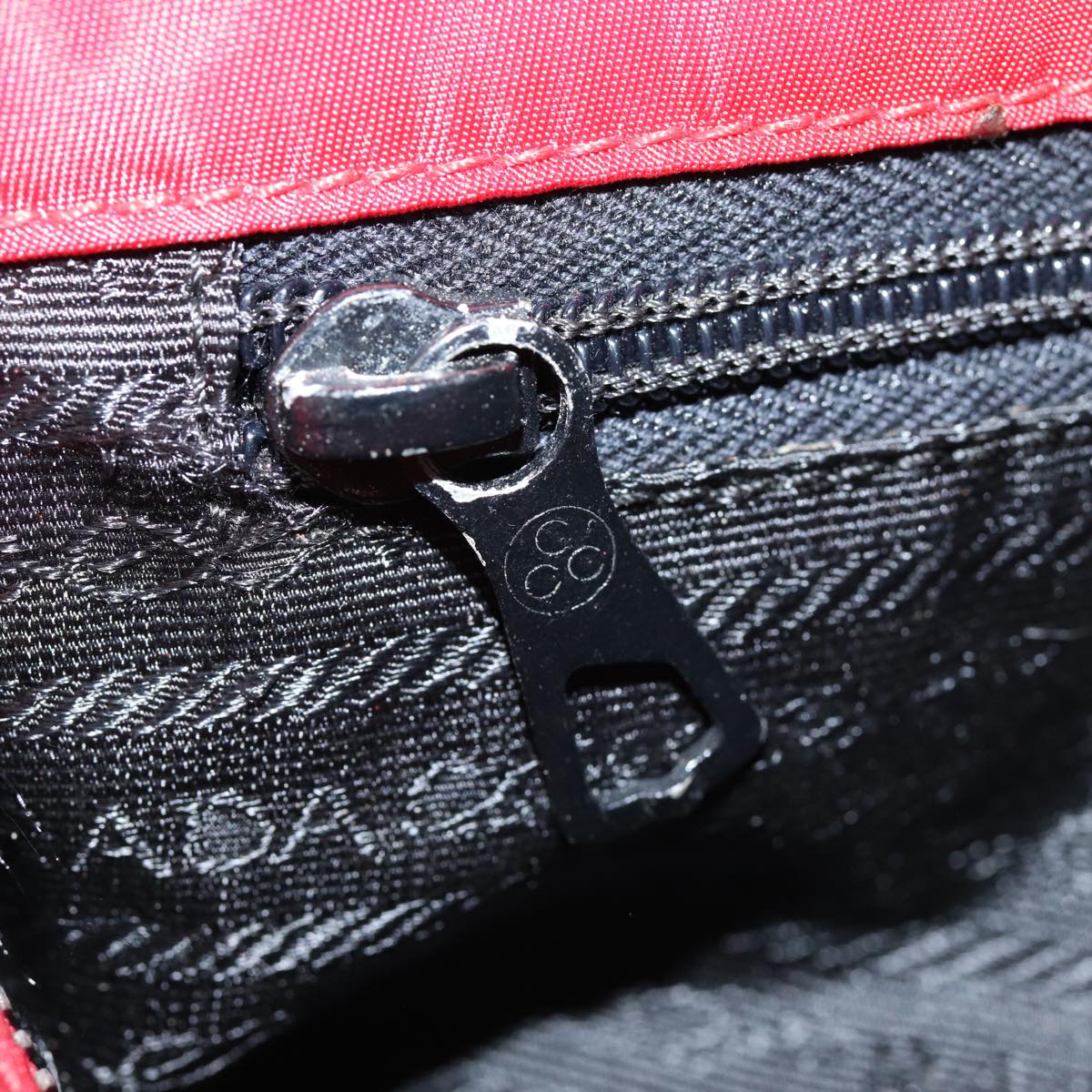 Prada Tessuto Red Synthetic Clutch Bag (Pre-Owned)