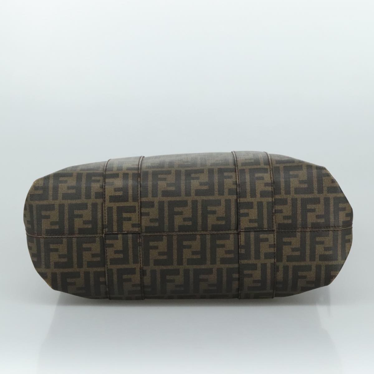 Fendi Zucca Brown Canvas Tote Bag (Pre-Owned)
