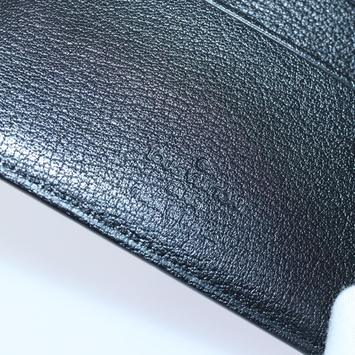 Louis Vuitton Agenda Mm Black Leather Wallet (Pre-Owned)