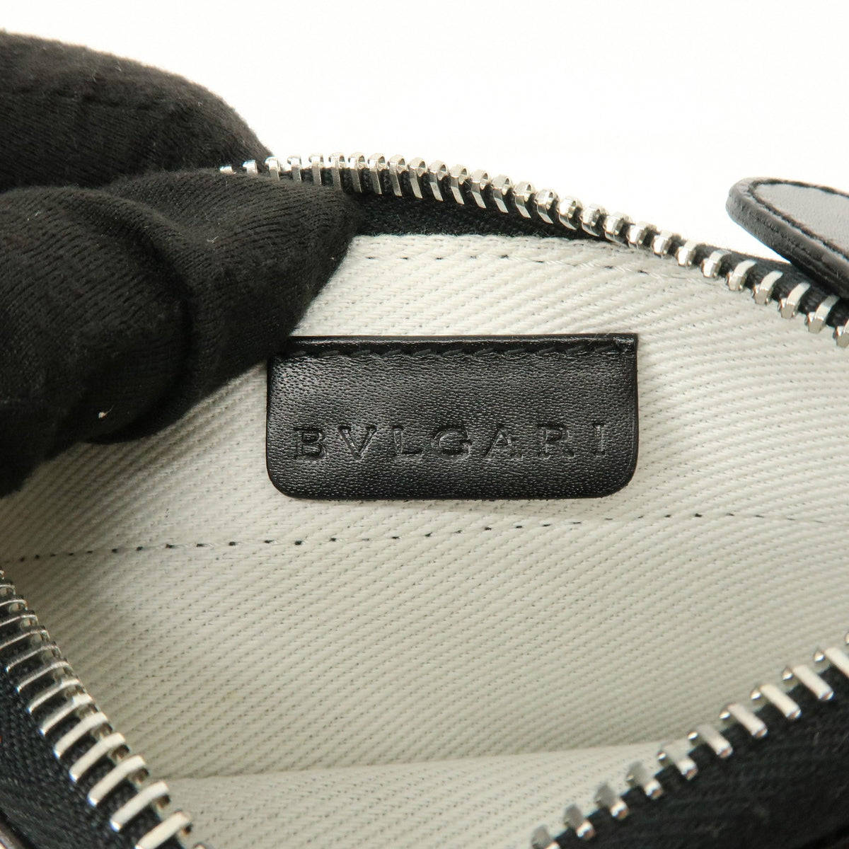 Bvlgari Logomania Canvas With Leather Black Denim_Jeans Shoulder Bag Bag (Pre-Owned)