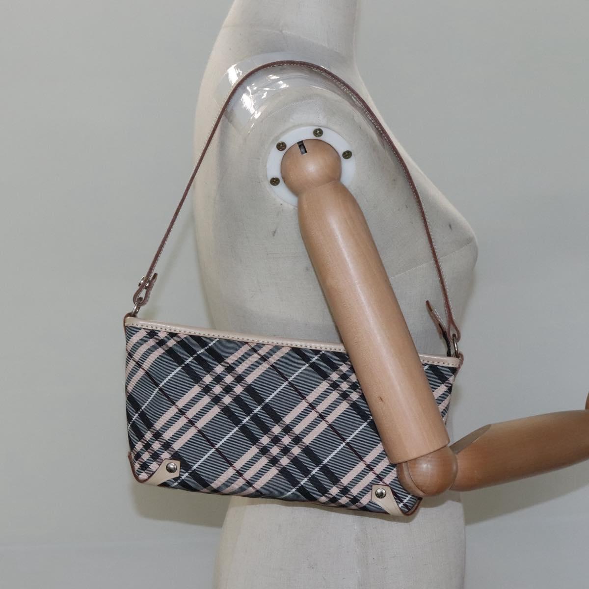 Burberry Nova Check Grey Synthetic Shoulder Bag (Pre-Owned)