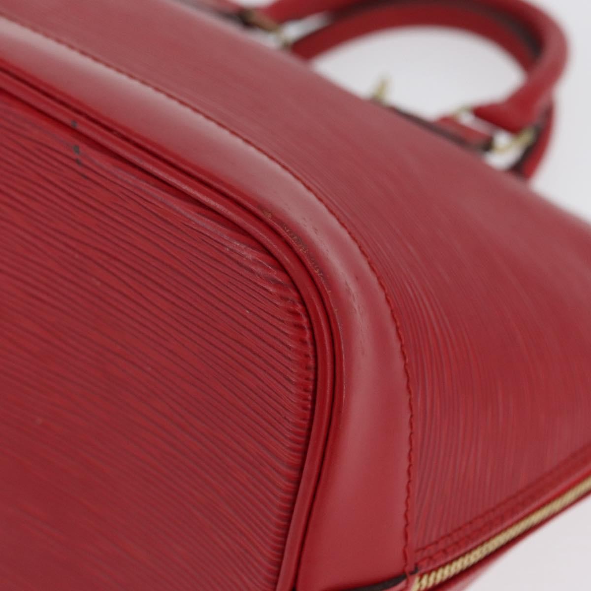 Louis Vuitton Alma Epi Leather Red Leather Handbag (Pre-Owned)