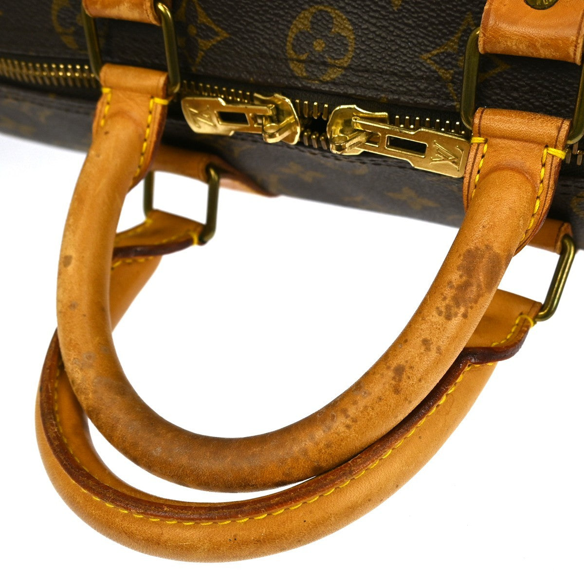 Louis Vuitton Keepall Bandoulière Monogram Brown Canvas Travel Bag Bag (Pre-Owned)