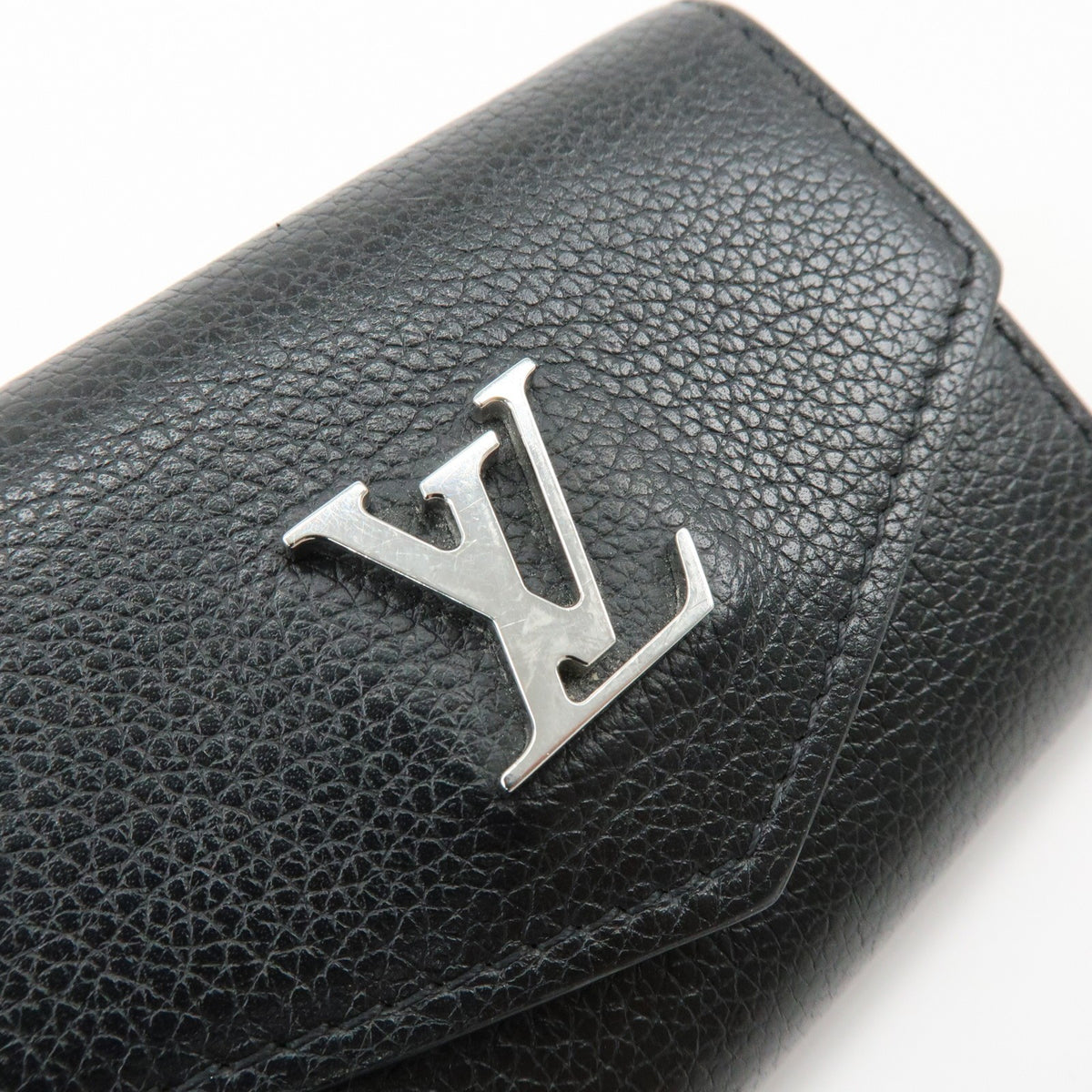 Louis Vuitton Lockmini Leather Black Leather Wallets Accessory (Pre-Owned)