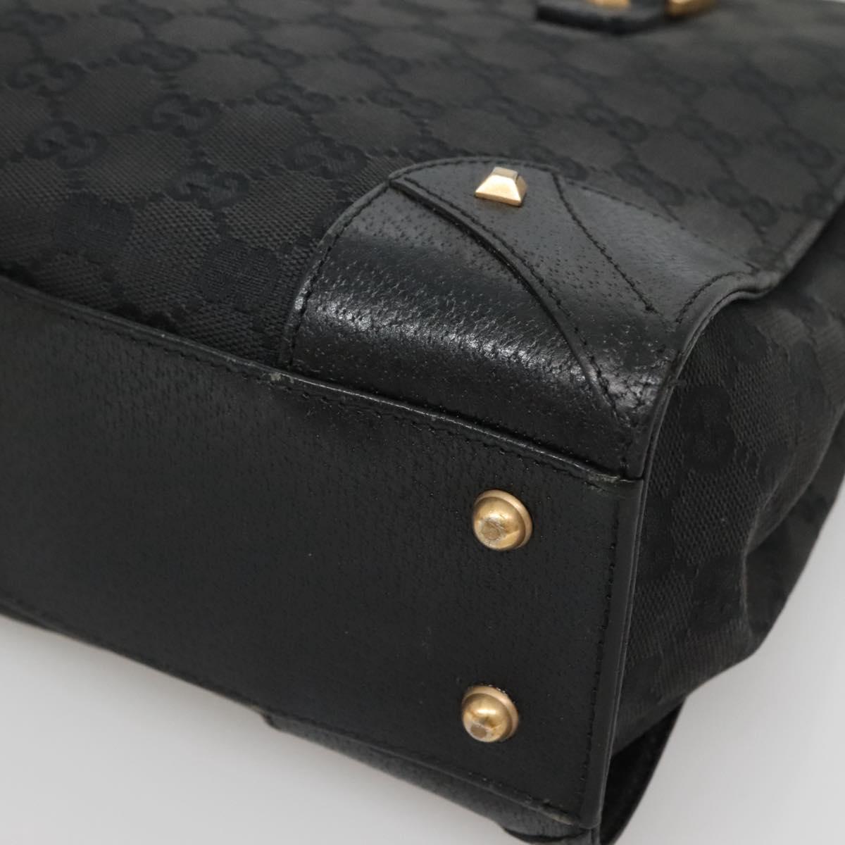 Gucci Gg Canvas Black Canvas Handbag (Pre-Owned)