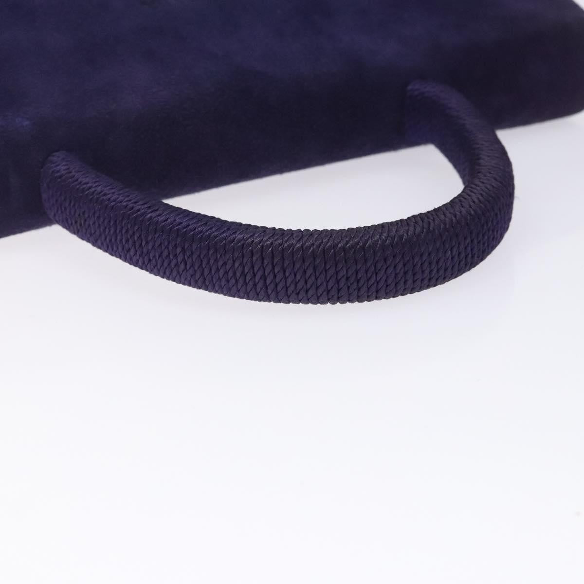 Prada Vintage Suede Purple Suede Handbag (Pre-Owned)