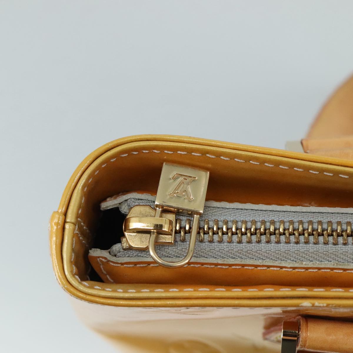 Louis Vuitton Houston Yellow Patent Leather Handbag (Pre-Owned)