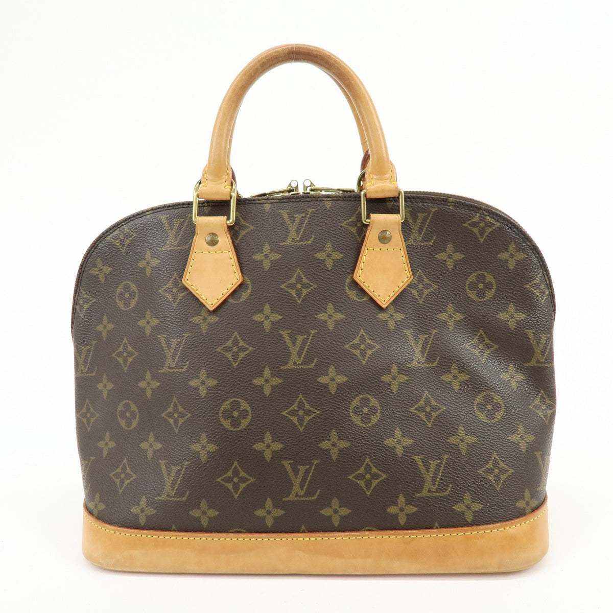 Louis Vuitton Alma Monogram Canvas Brown Canvas Handbag (Pre-Owned)
