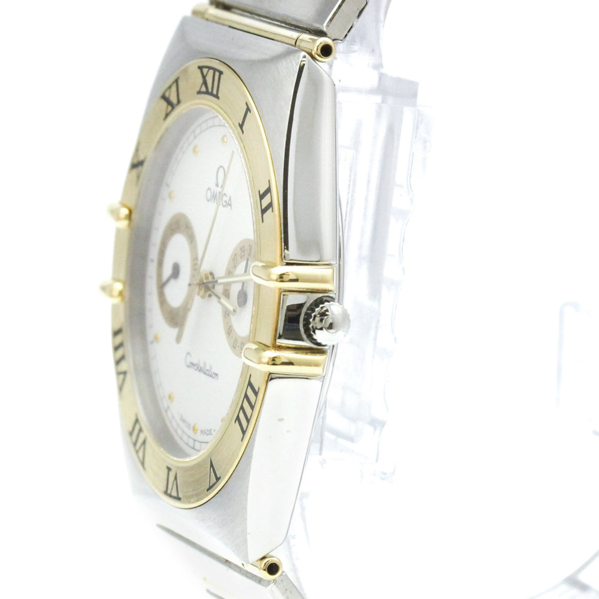 Omega Constellation Quartz Stainless Steel And Yellow Gold Watch (Pre-Owned)