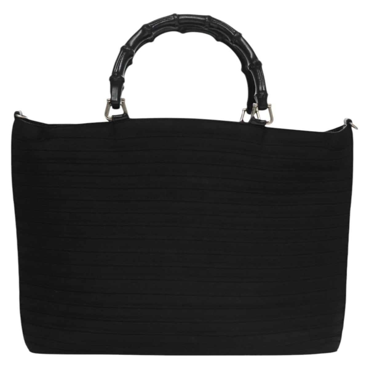 Gucci Bamboo Black Synthetic Handbag (Pre-Owned)