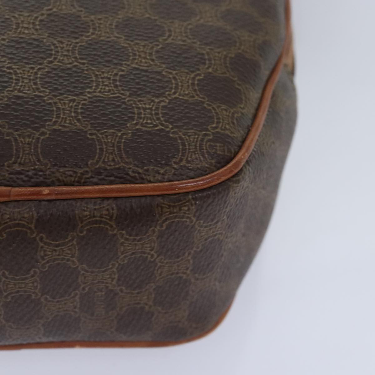 Céline Brown Canvas Shoulder Bag (Pre-Owned)