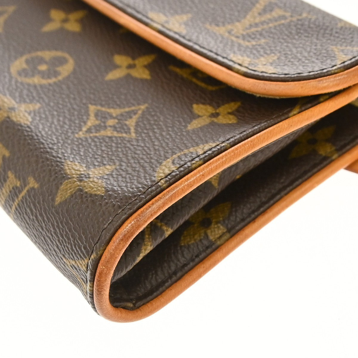 Louis Vuitton Florentine Waist Monogram Canvas Brown Canvas Handbag (Pre-Owned)