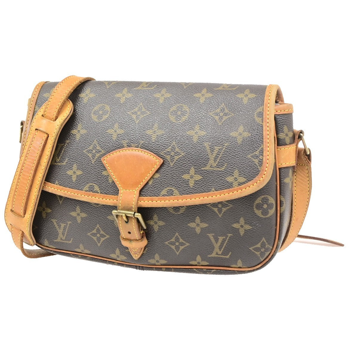 Louis Vuitton Sologne Monogram Canvas Brown Canvas Shoulder Bag Bag (Pre-Owned)
