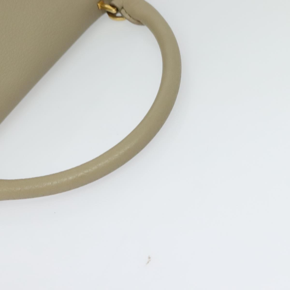 Celine Tricolor Trapeze Leather Beige Leather Handbag (Pre-Owned)