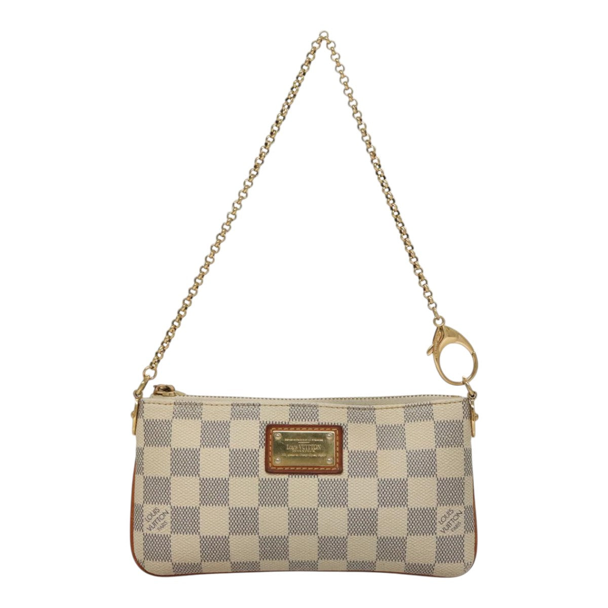 Louis Vuitton Mira White Canvas Clutch Bag (Pre-Owned)