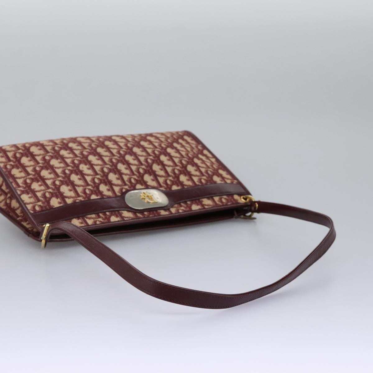 Dior Trotter Red Canvas Shoulder Bag (Pre-Owned)