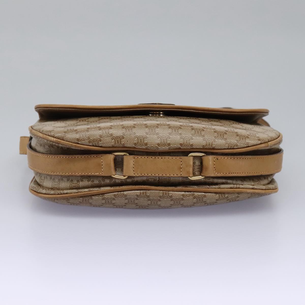 Céline Macadam Beige Canvas Shoulder Bag (Pre-Owned)