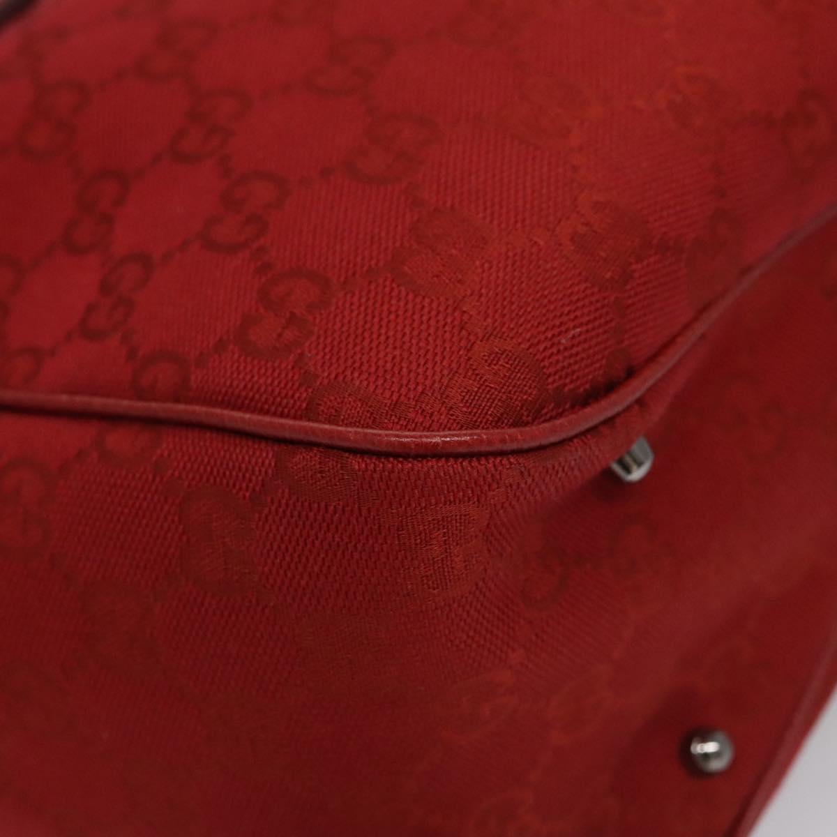 Gucci Gg Canvas Red Canvas Tote Bag (Pre-Owned)