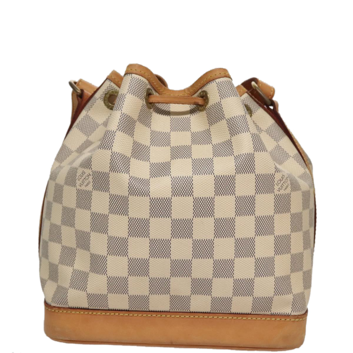 Louis Vuitton Noé White Canvas Shoulder Bag (Pre-Owned)
