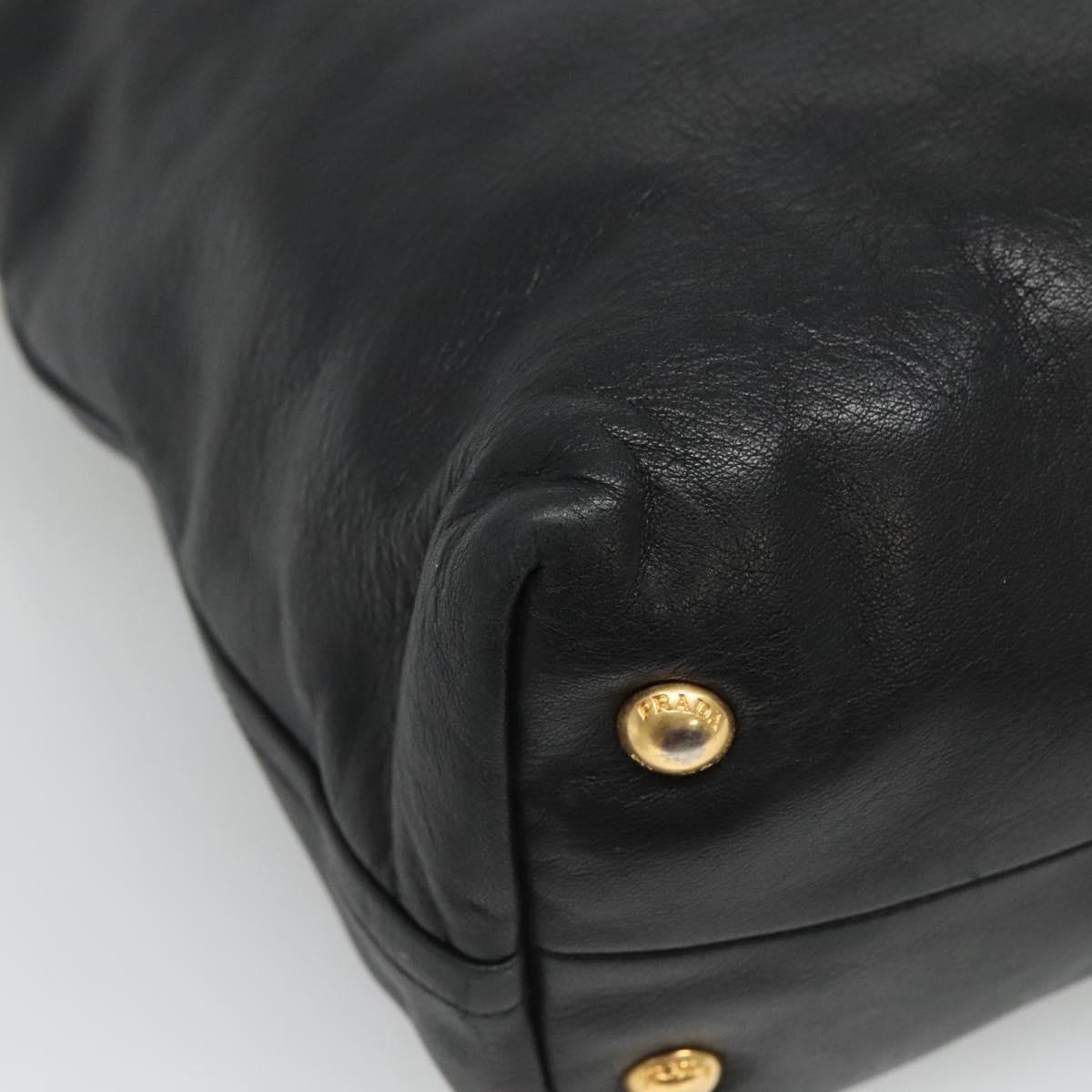 Prada Vitello Black Leather Tote Bag (Pre-Owned)