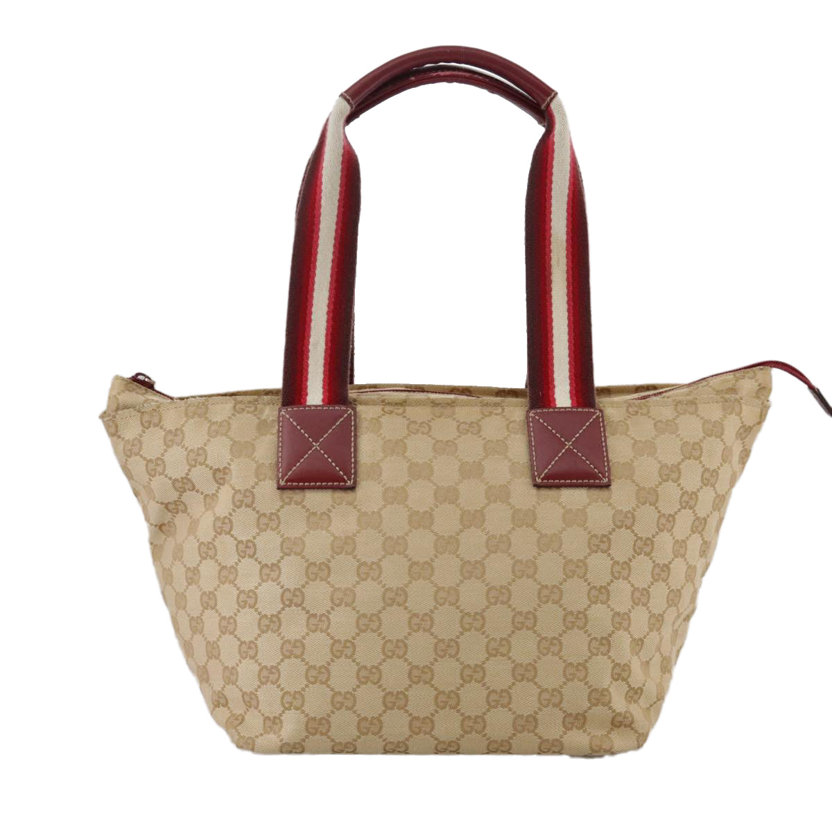 Gucci Gg Canvas Beige Canvas Tote Bag (Pre-Owned)