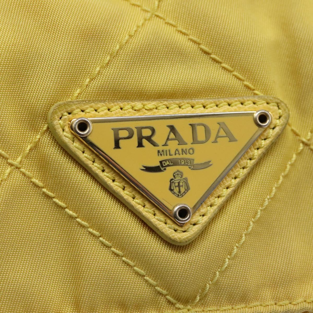 Prada Yellow Synthetic Shoulder Bag (Pre-Owned)