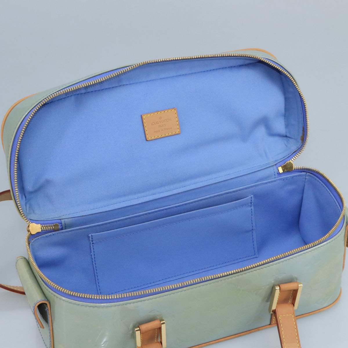 Louis Vuitton Purple Patent Leather Handbag (Pre-Owned)