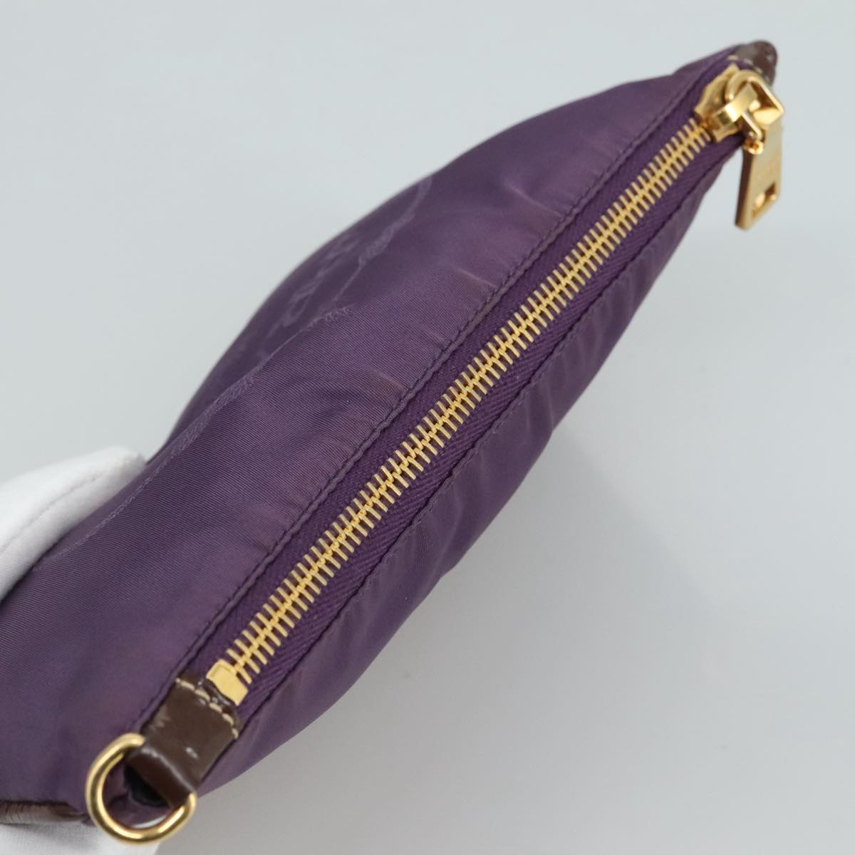 Prada Purple Synthetic Clutch Bag (Pre-Owned)