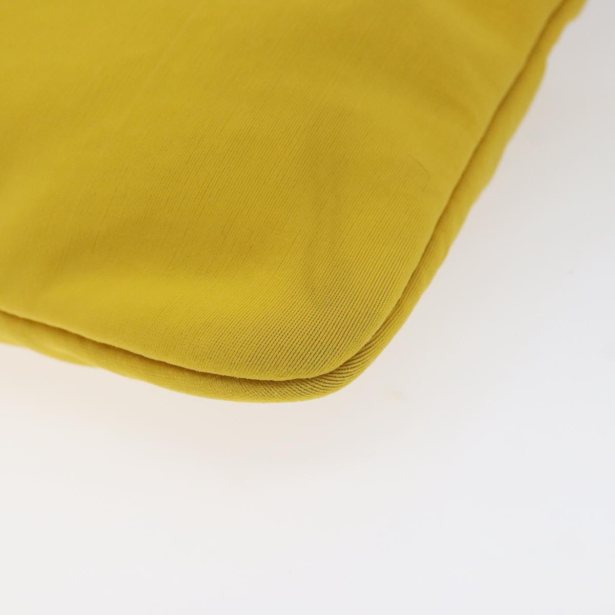 Hermès Neobain Yellow Nylon Clutch Bag (Pre-Owned)