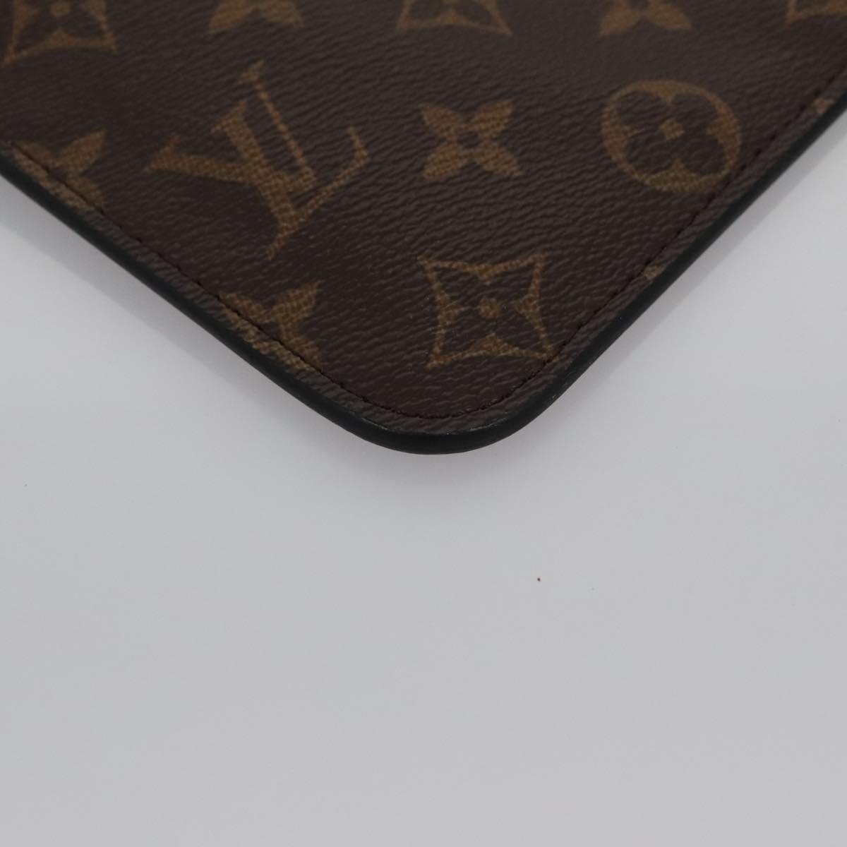 Louis Vuitton Macassar Brown Canvas Clutch Bag (Pre-Owned)